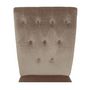 Voir la diapositive 4 : Paris Prix Lot de 2 Chaises Design Velours  Lucky  106cm Taupe