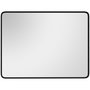 Voir la diapositive 1 : HOMCOM Miroir rectangulaire mural 91,4 x 61 cm cadre en aluminium style minimaliste décoration noir