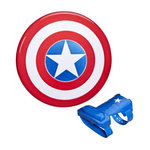 HASBRO Captain America Bouclier et gant magnétiques, Marvel Avengers, déguisement de super-héros, des 5 ans