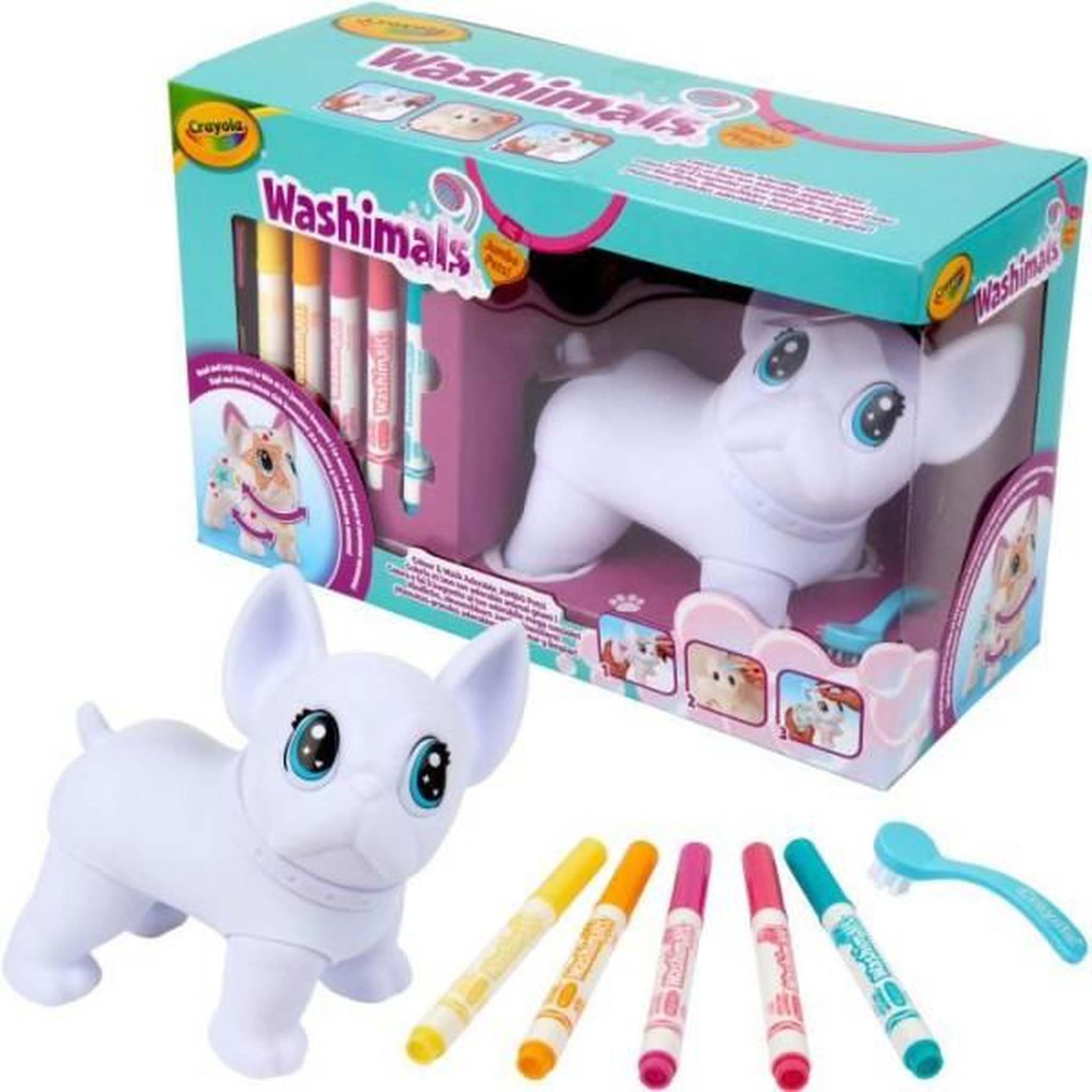 Voir la diapositive 3 : Crayola Coloriage - CRAYOLA - Washimals Jumbo Dog - Chien géant lavable a personnaliser! Des 3 ans