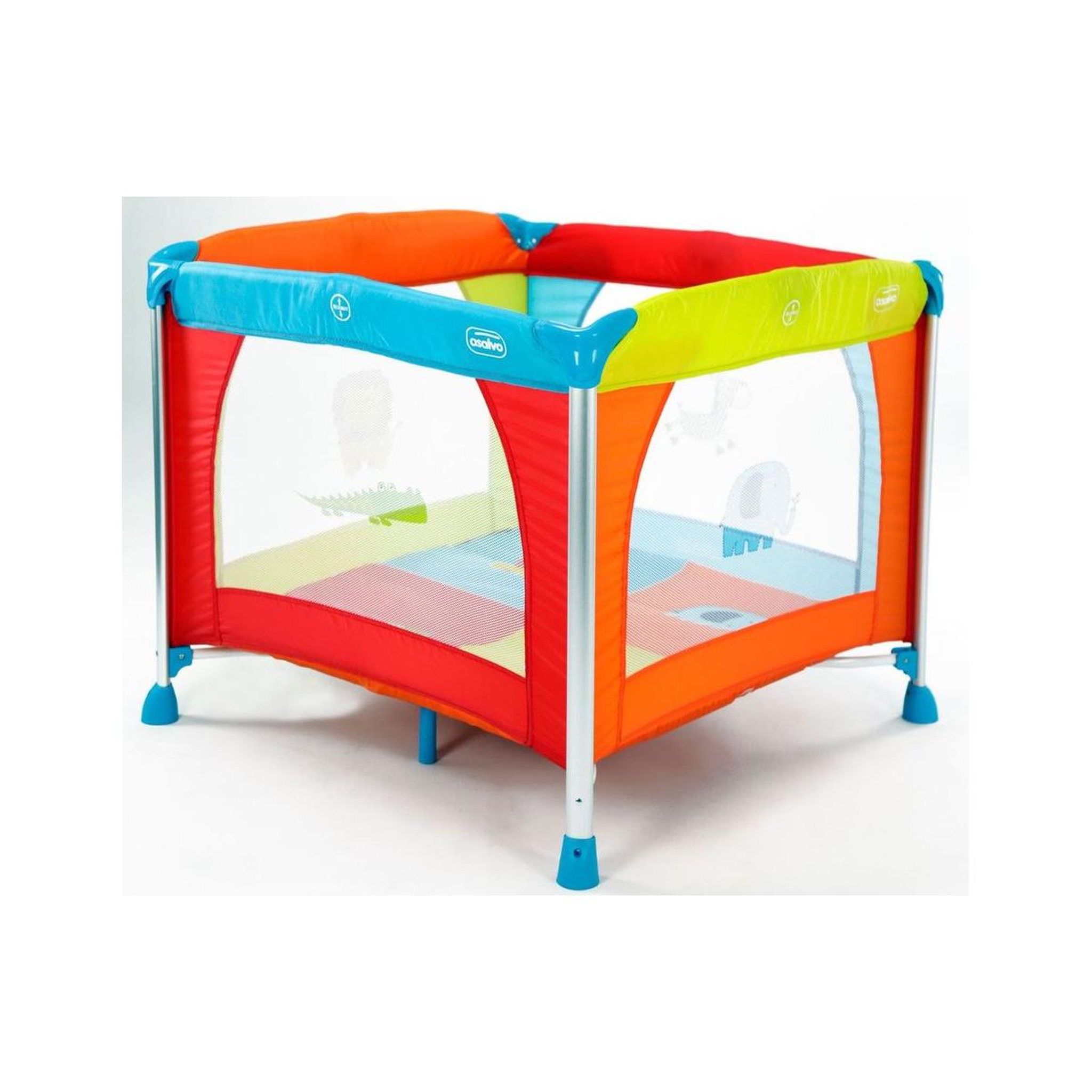 Voir la diapositive 2 : Asalvo Parc bébé Aluminium - Jungle