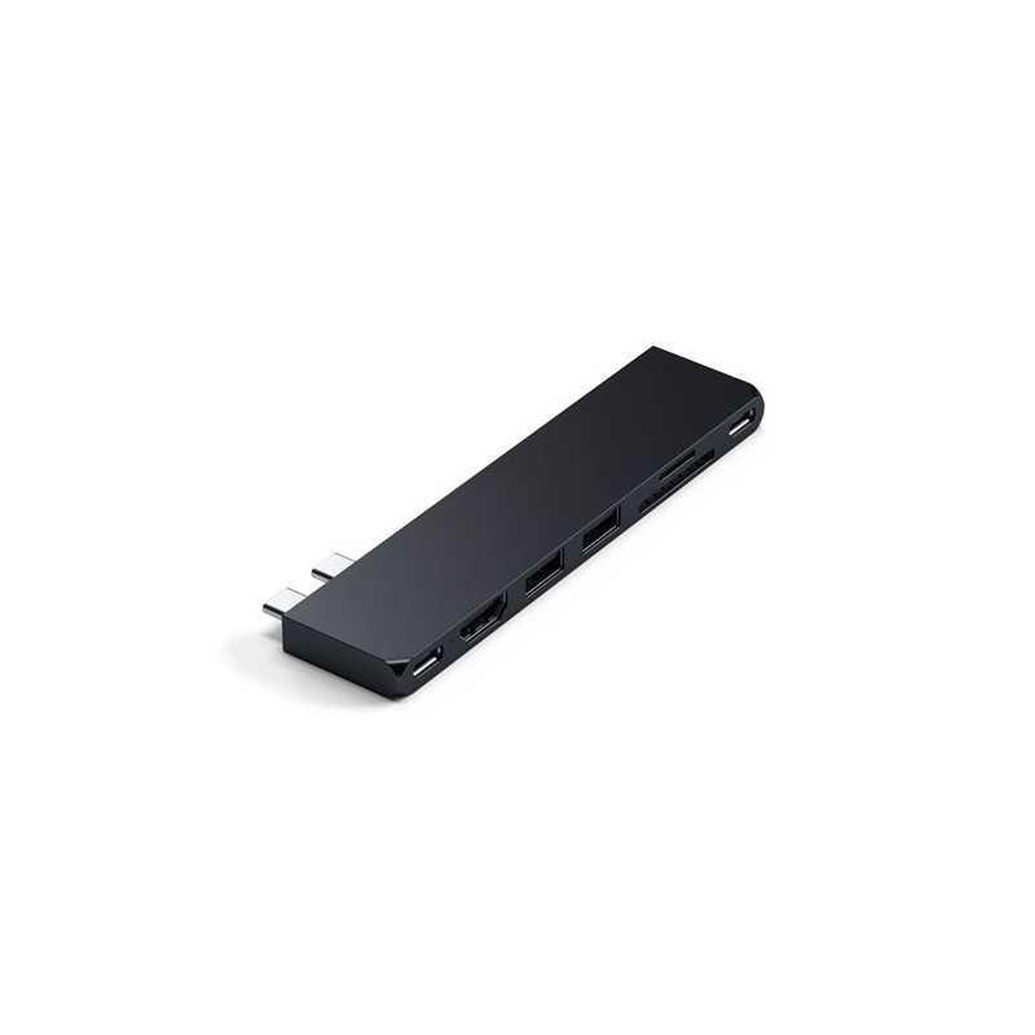 SATECHI Satechi pro hub slim adaptateur usb-c noir avec 4 ports pour macbook air m2 : hdmi, usb-a, lecteur sd et pass-through usb-c/thunderbolt