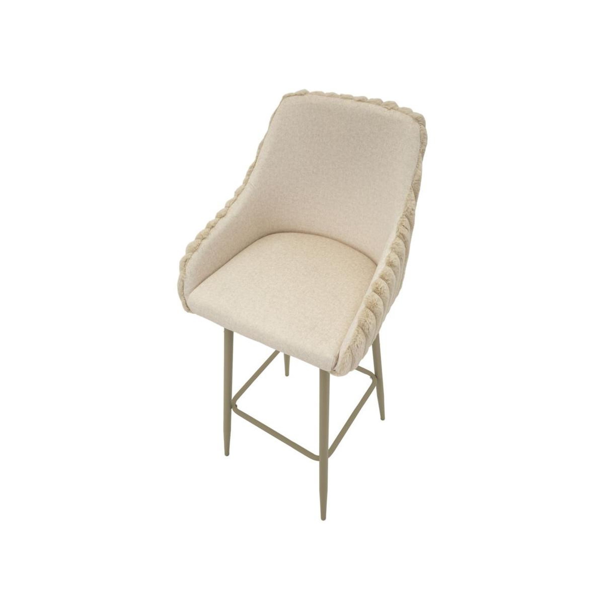 Voir la diapositive 5 : Paris Prix Lot de 2 chaises de bar  alaska  111cm crème