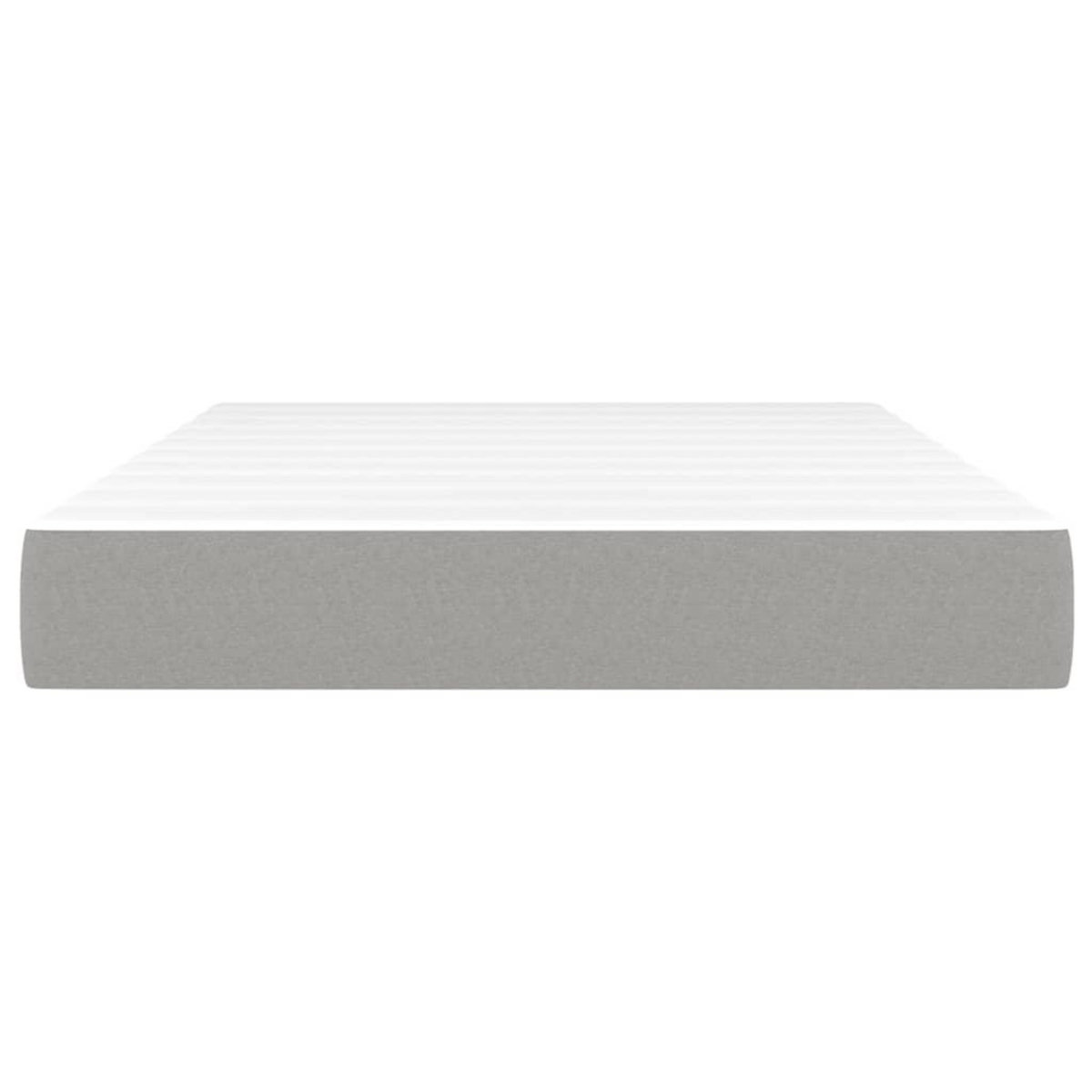 VIDAXL Matelas de lit a ressorts ensaches Gris clair 120x200x20 cm