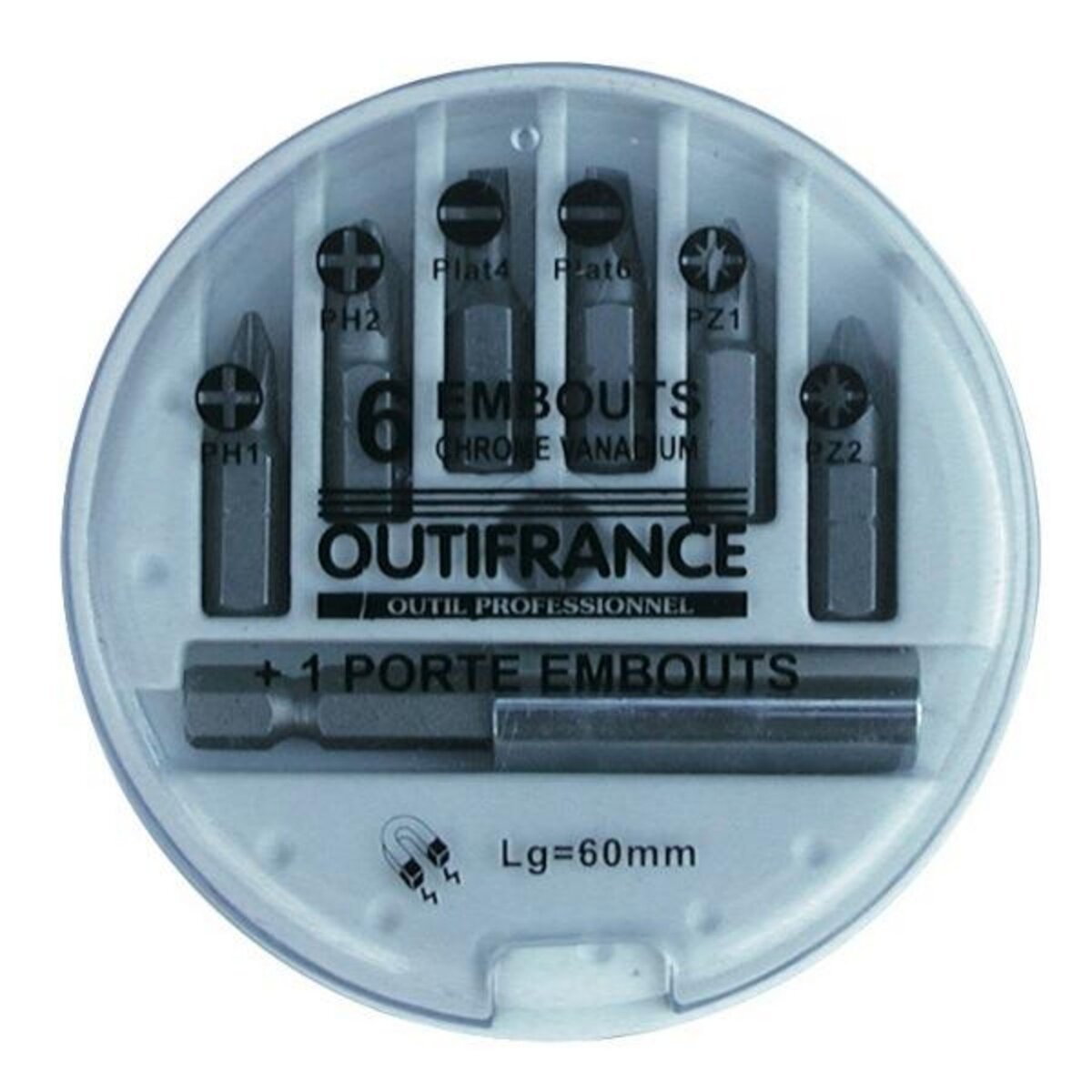 OUTIFRANCE Coffret de 7 embouts de vissage