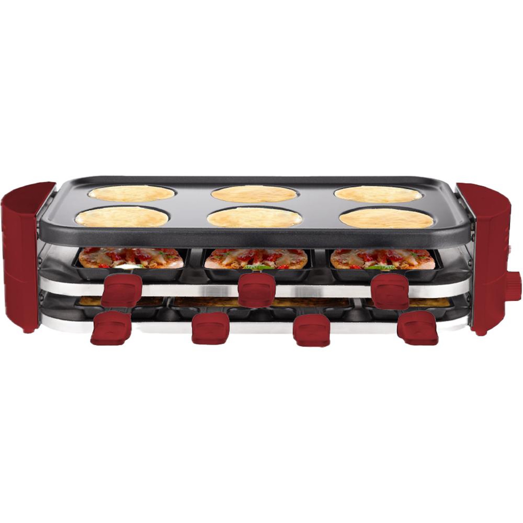 Voir la diapositive 3 : LITTLE BALANCE Appareil à raclettes 6/8 personnes + pizza + crêpe - 8952