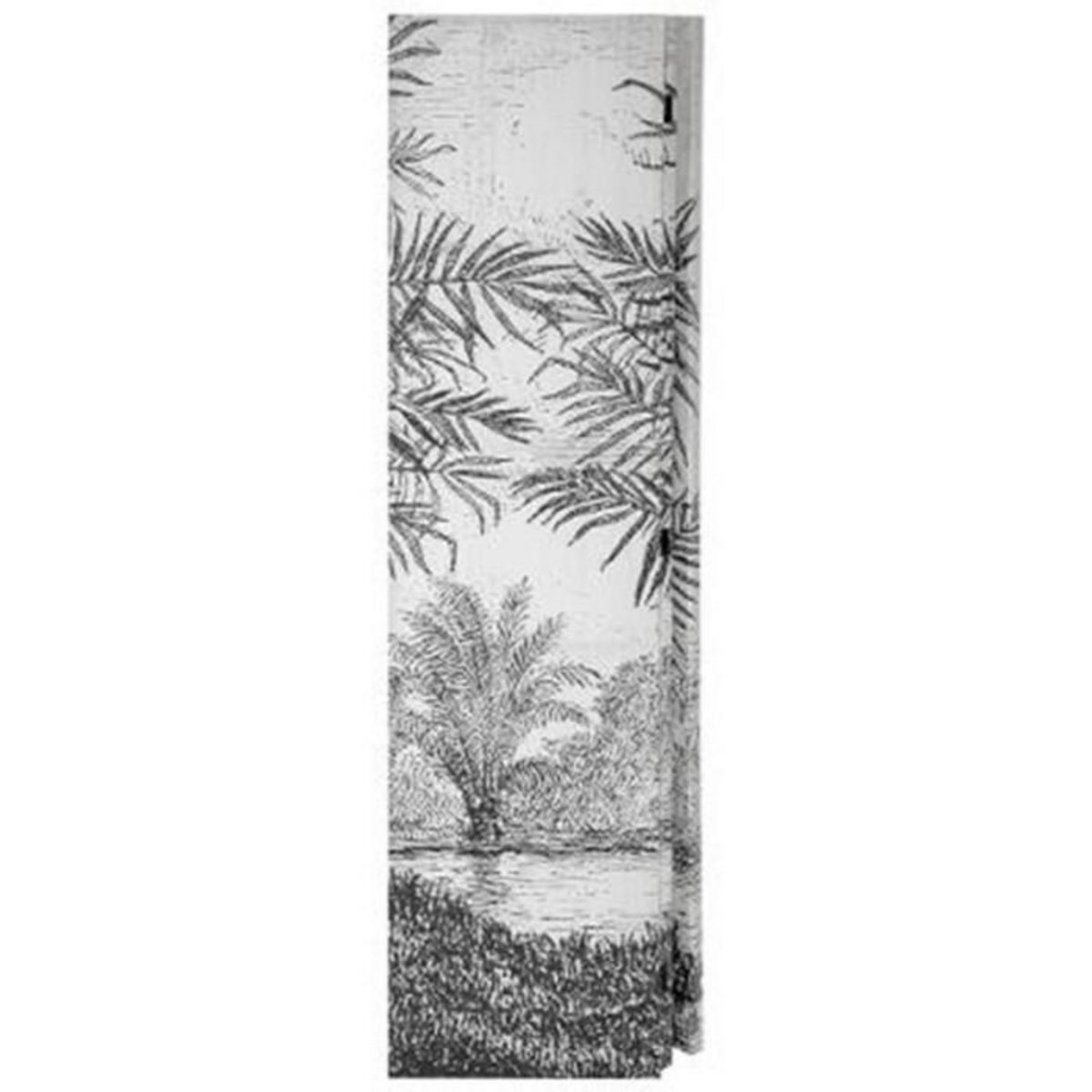 ATMOSPHERA Paravent Imprimé Design  Cuba  121x170cm Noir