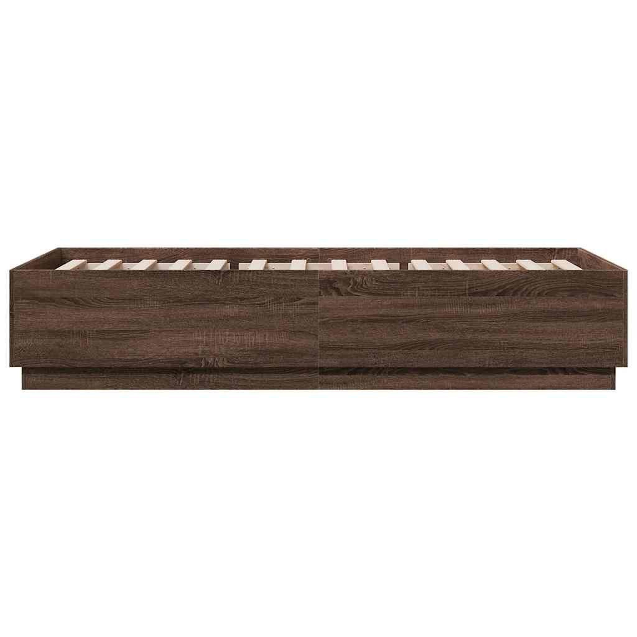 Voir la diapositive 5 : VIDAXL Cadre de lit sans matelas chene marron 100x200 cm