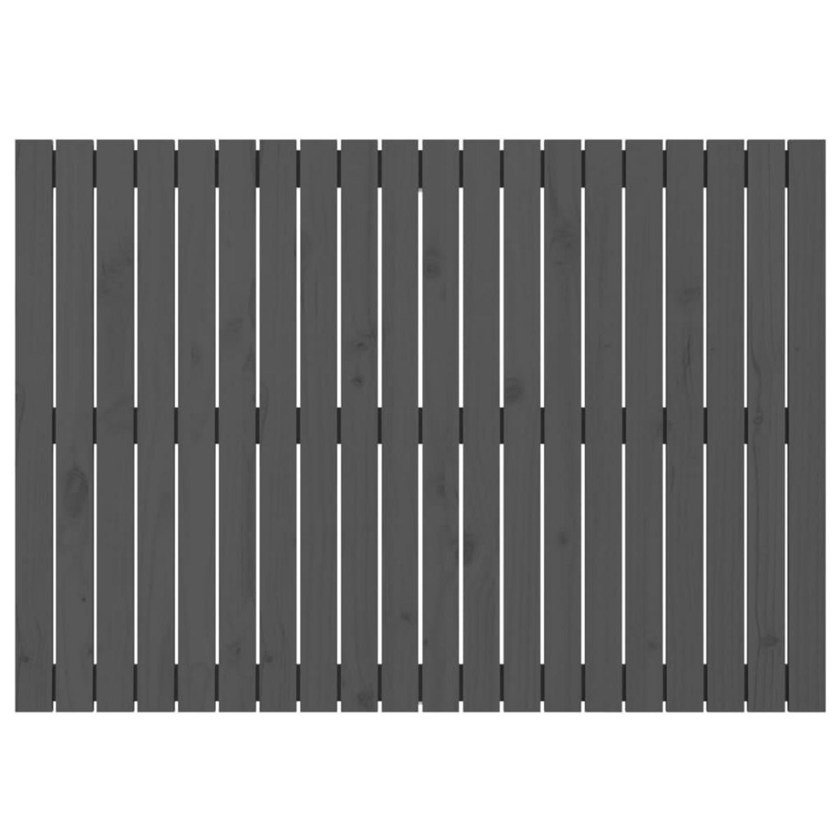 VIDAXL Tete de lit murale Gris 127,5x3x90 cm Bois massif de pin