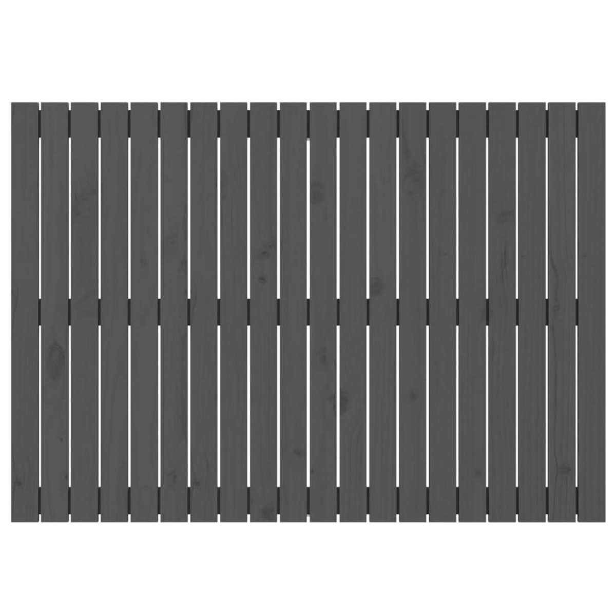 VIDAXL Tete de lit murale Gris 127,5x3x90 cm Bois massif de pin