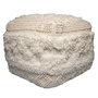Voir la diapositive 1 : Paris Prix Pouf Bohème Fait à la Main  Bohist  50cm Naturel