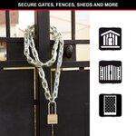 Master lock Cadenas en laiton massif à clé idéal pour sécuriser portails, abris de jardin, 98 x 44 x 20 mm