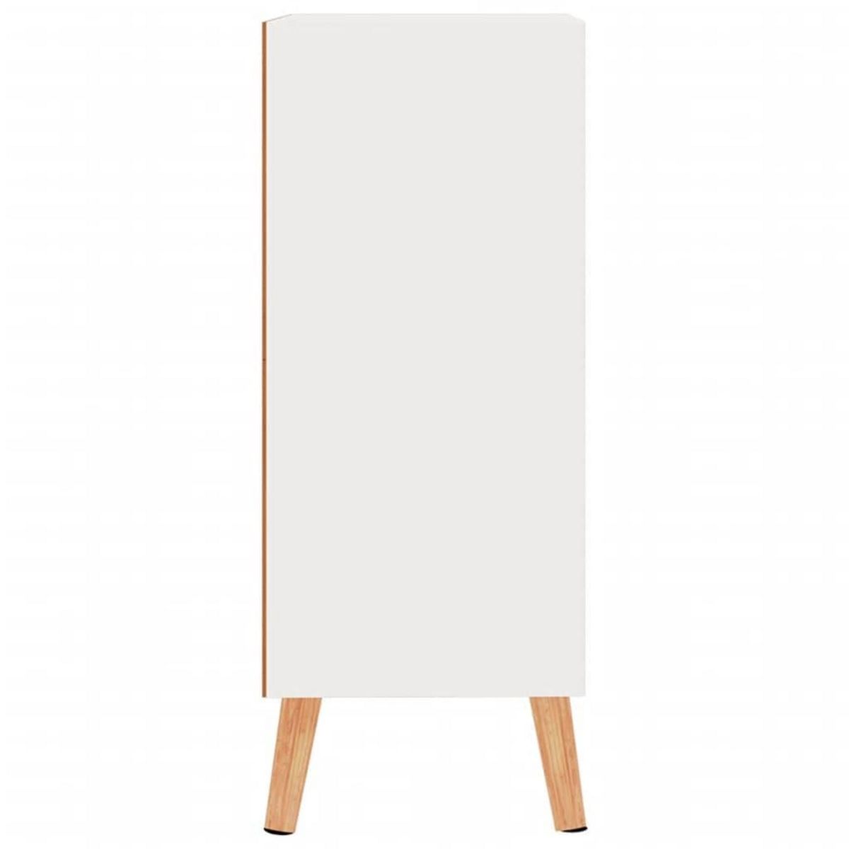 VIDAXL Buffet blanc brillant 60x30x72 cm bois d'ingenierie
