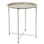 Voir la diapositive 1 : Paris Prix Table d'Appoint en Métal  Sienna  50cm Beige