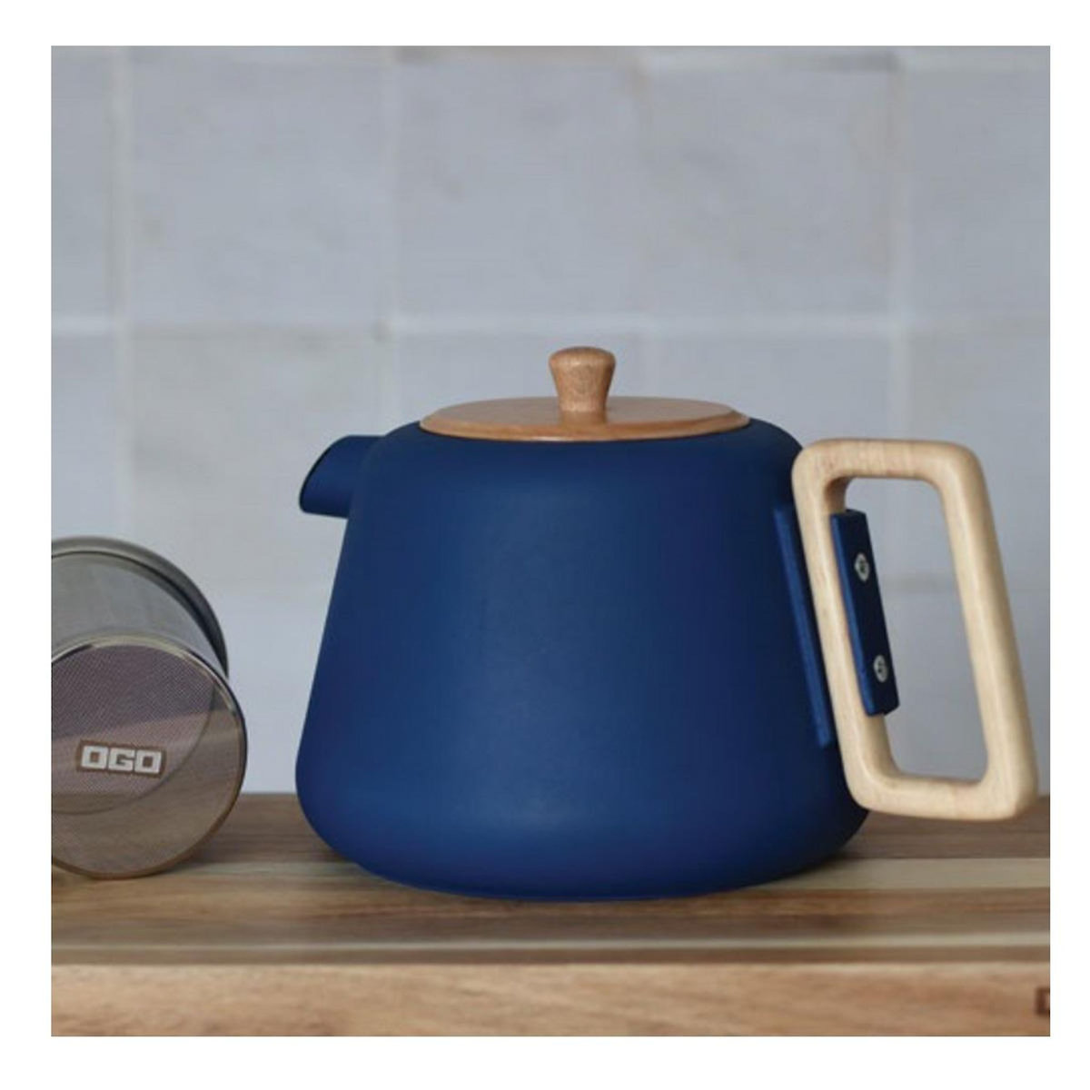 Ogo Théière en fonte 1l bleu - 7912177