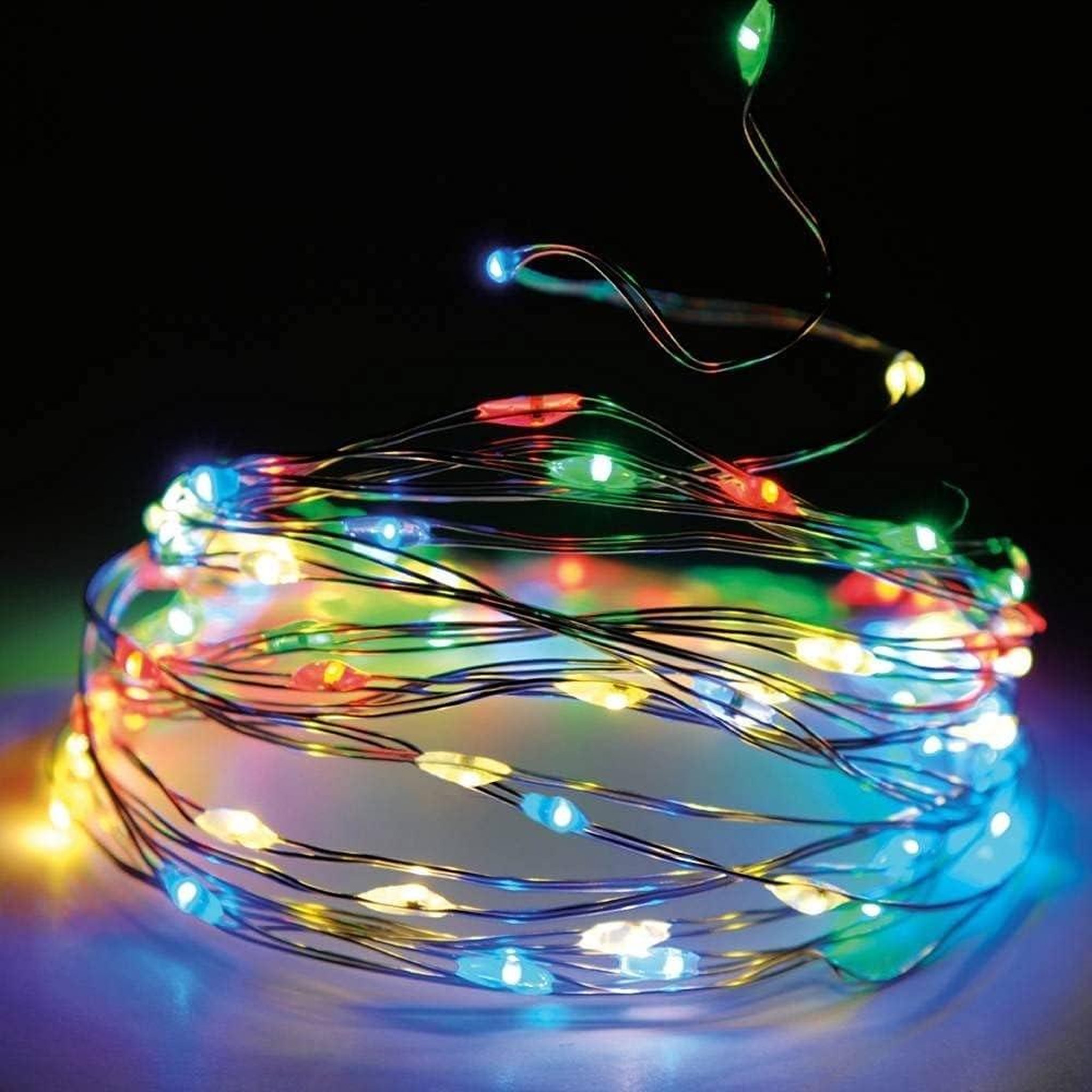 Voir la diapositive 2 : Eden Guirlande lumineuse 20 led multicolores 1,9 m