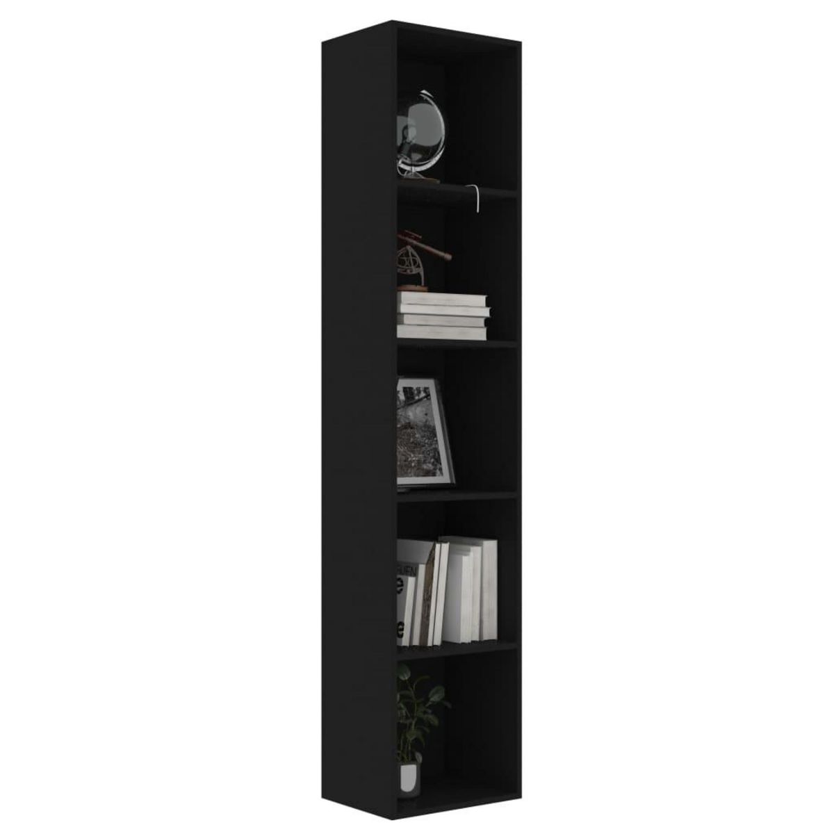 VIDAXL Bibliotheque Noir 40x30x189 cm Bois d'ingenierie