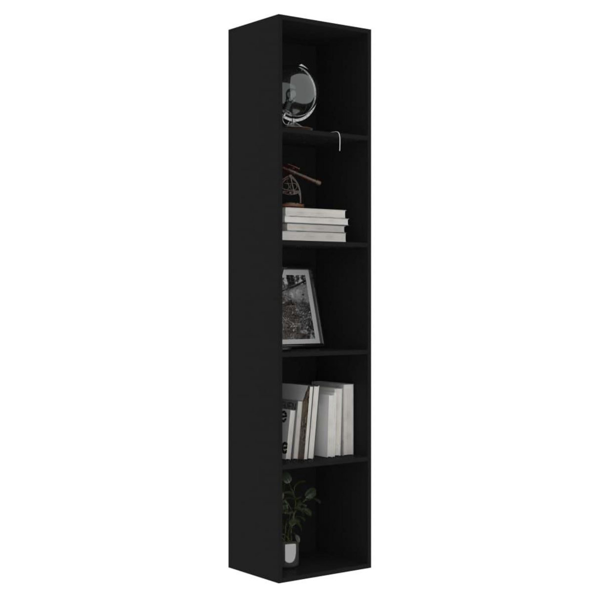 VIDAXL Bibliotheque Noir 40x30x189 cm Bois d'ingenierie