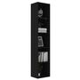 Voir la diapositive 3 : VIDAXL Bibliotheque Noir 40x30x189 cm Bois d'ingenierie