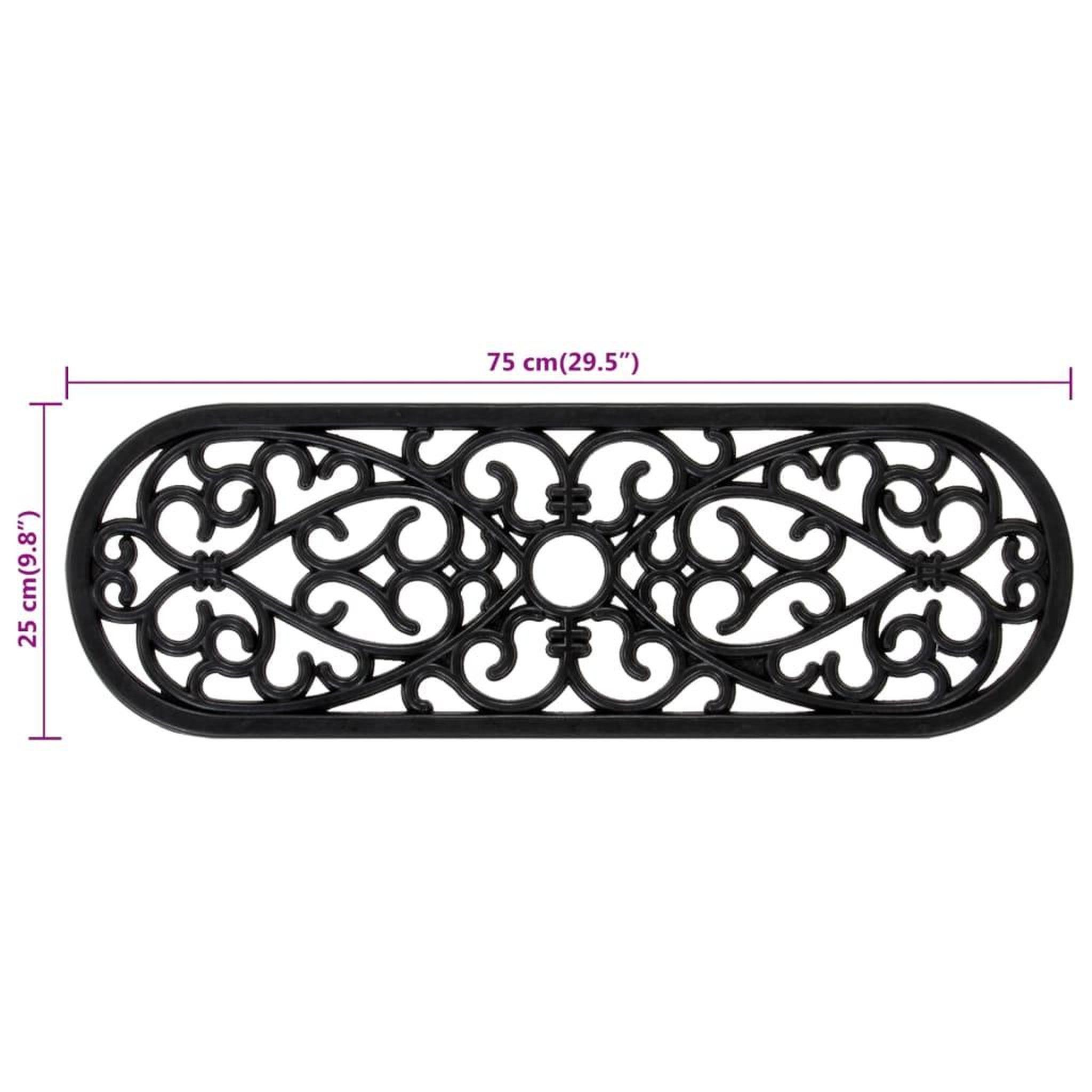 Voir la diapositive 6 : VIDAXL Marches d'escalier 10 pcs 25x75 cm caoutchouc