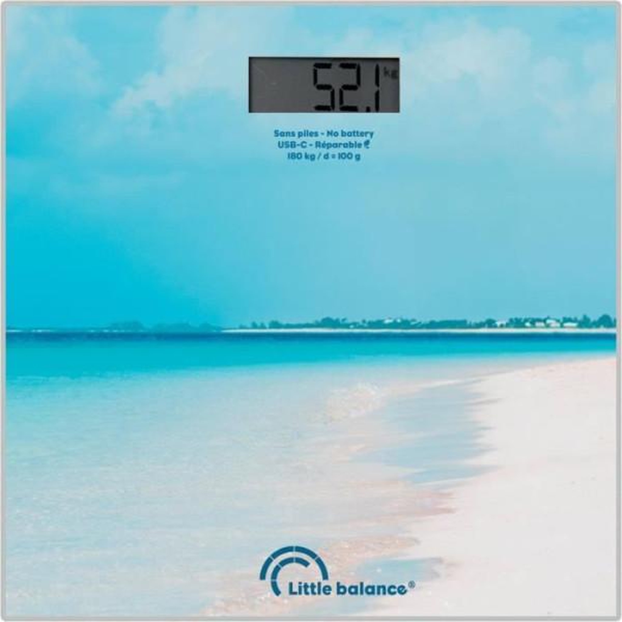 Voir la diapositive 5 : LITTLE BALANCE Pèse-personne électronique Little Balance Caraïbes bleu