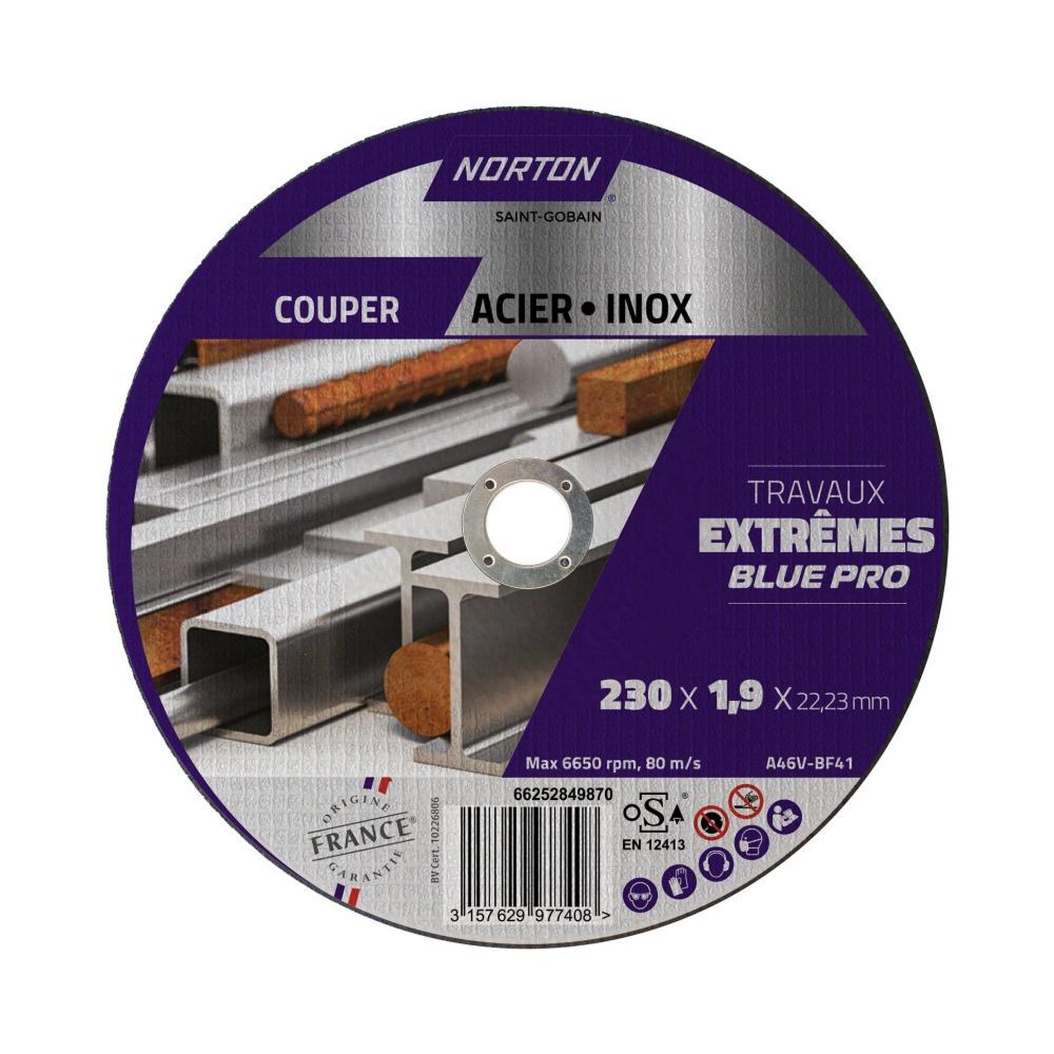 Norton Disque acier/inox NORTON extreme 230x1,9