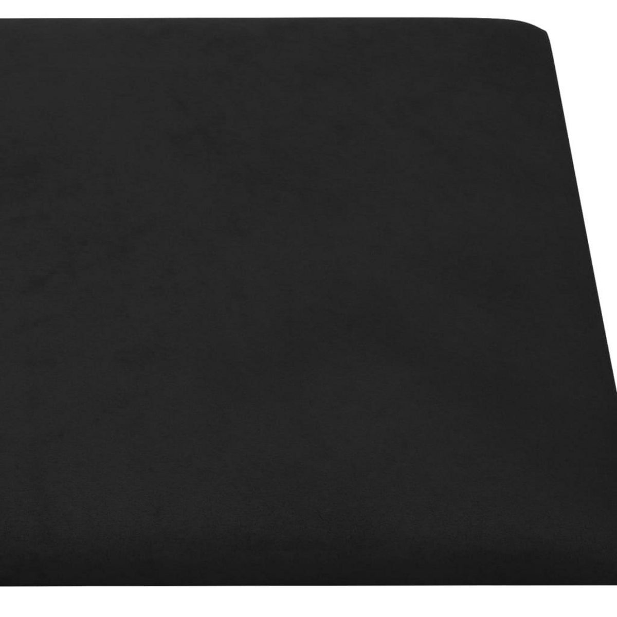 VIDAXL Panneaux muraux 12 pcs Noir 30x15 cm Velours 0,54 m²