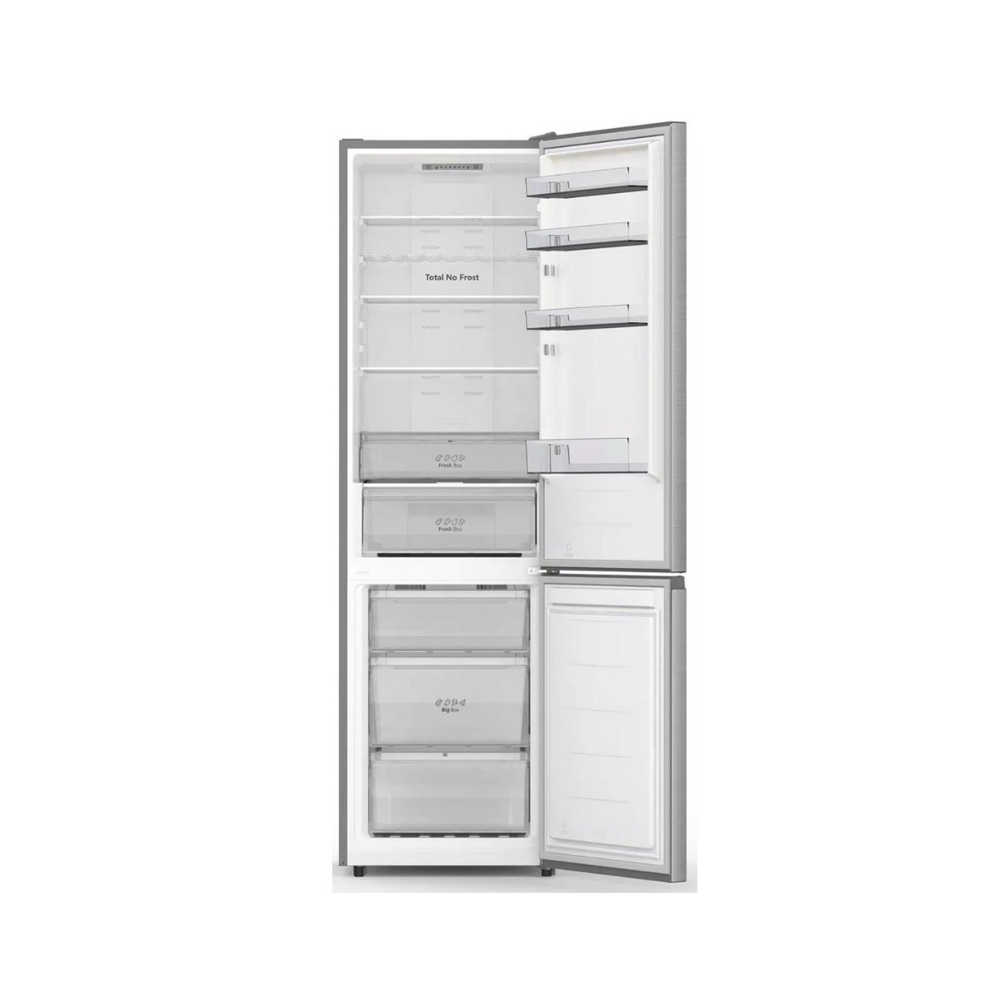 Voir la diapositive 4 : Hisense Réfrigérateur combiné 60cm 336l nofrost inox - rb440n4acc
