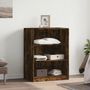 Voir la diapositive 3 : VIDAXL Garde robe chêne fumé 77x48x102 cm bois d ingénierie