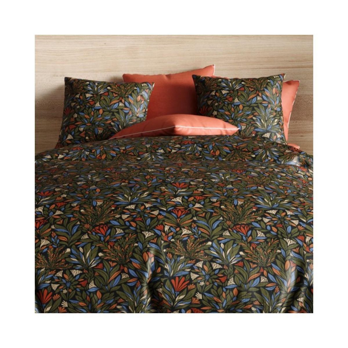 ATELIER DU COTON Housse de couette 260x240 + 2 taies BOGOTA en percale de coton 71 fils