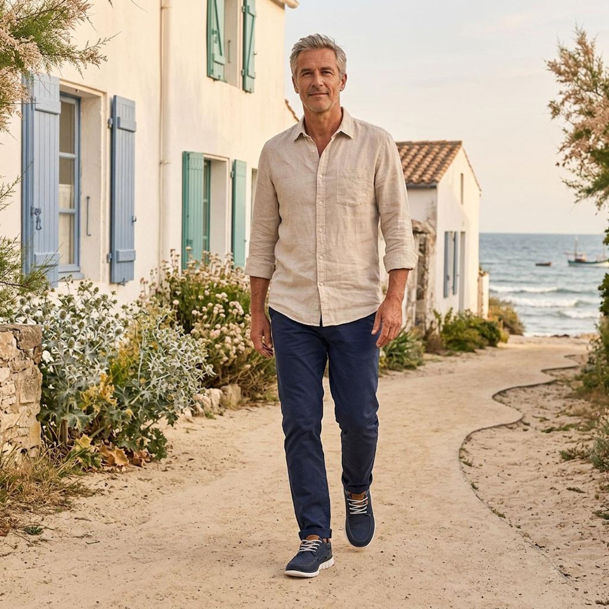 OZABI OZABI Basket homme confort semelle souple style bateau