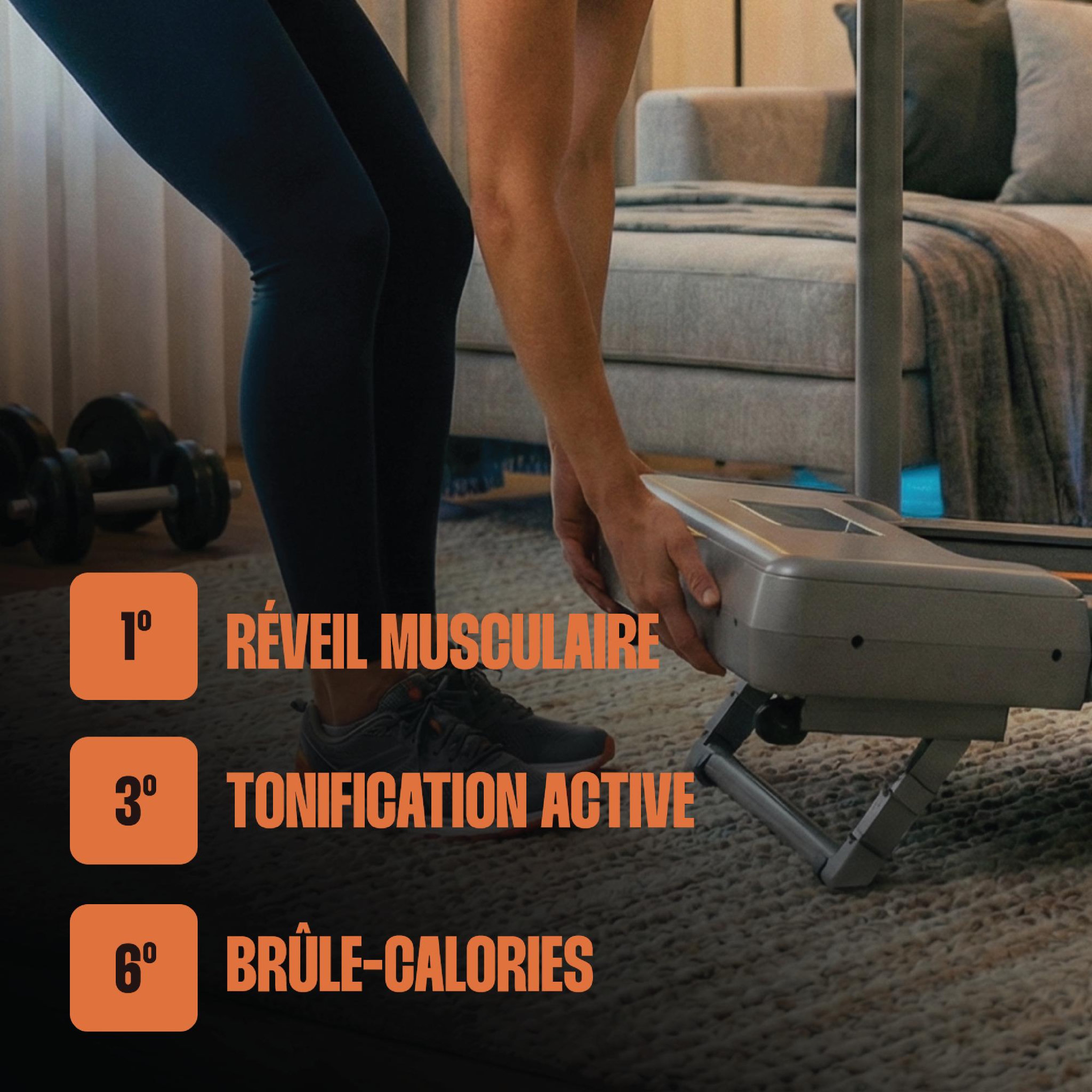 Voir la diapositive 4 : Storex Tapis de marche pulster pliable – 1 à 8 km/h, inclinaison 6°, écran led, compact 11,2 cm, télécommande & support smartphone