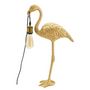 Voir la diapositive 2 : Paris Prix Lampe à Poser en Résine  Flamant Rose  59cm Or