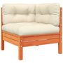 Voir la diapositive 4 : VIDAXL Salon de jardin 7 pcs avec coussins cire marron bois pin massif