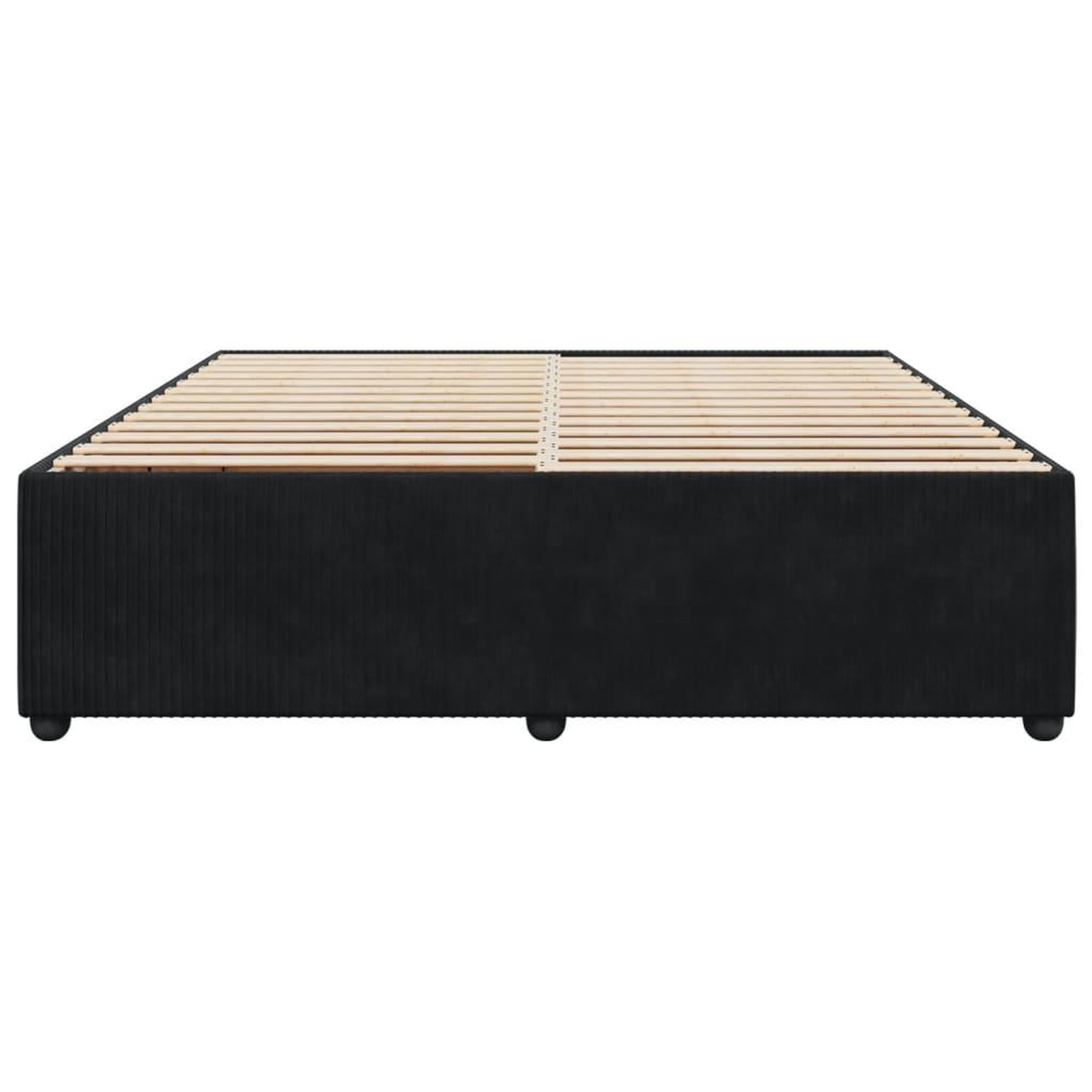 Voir la diapositive 4 : VIDAXL Cadre de lit sans matelas noir 180x200 cm velours