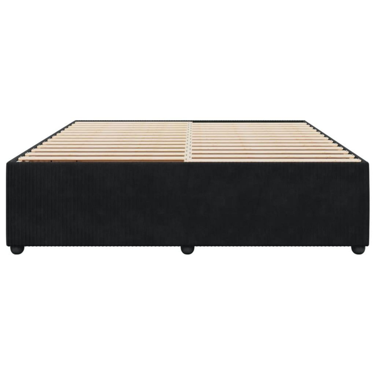 VIDAXL Cadre de lit sans matelas noir 180x200 cm velours