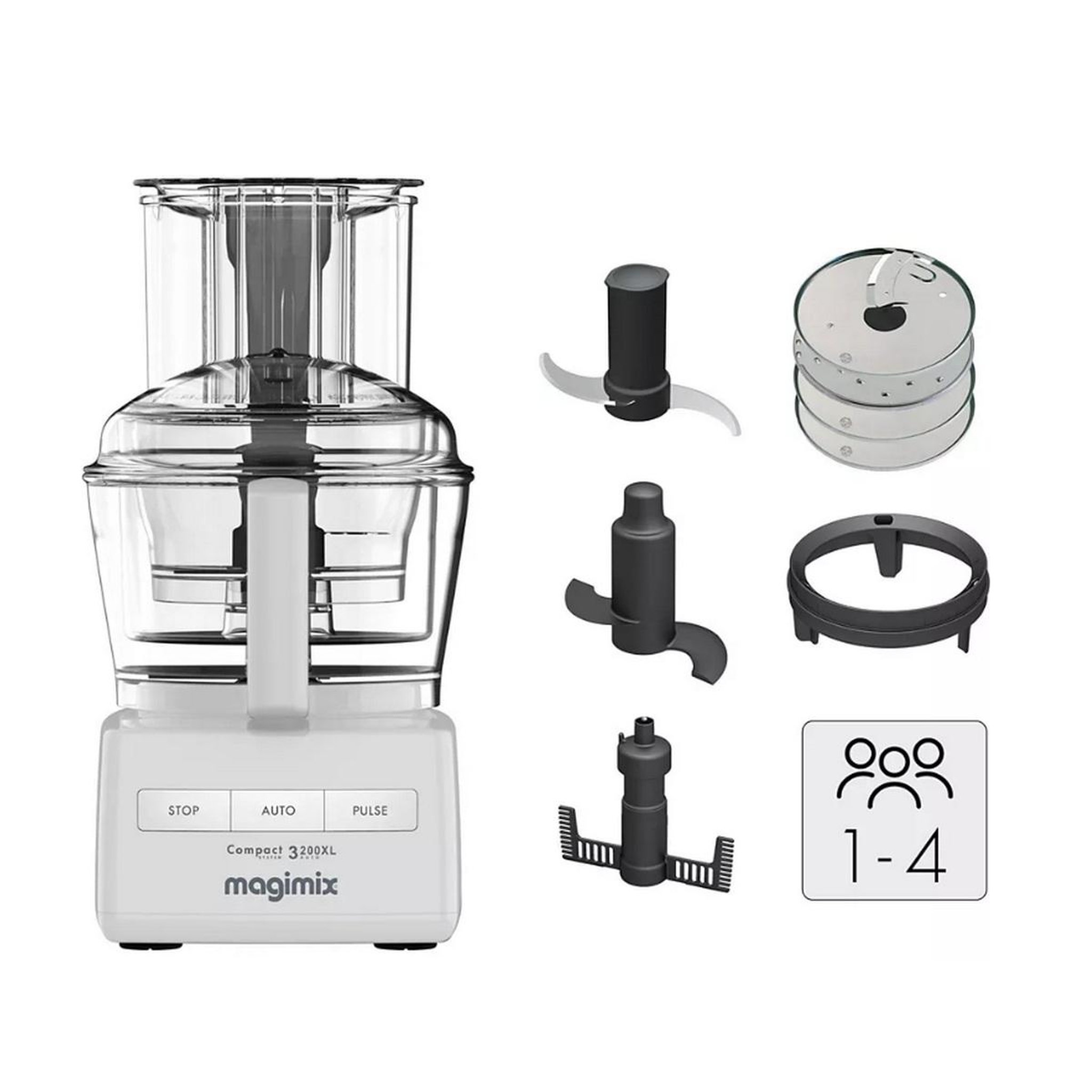 Voir la diapositive 2 : MAGIMIX Robot multifonctions 2.4l 650w - 18370F