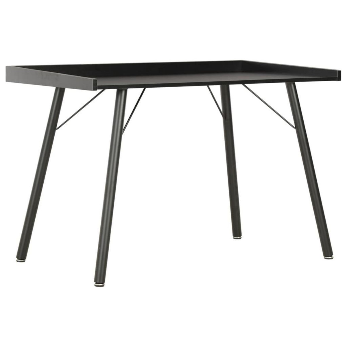 VIDAXL Bureau Noir 90x50x79 cm