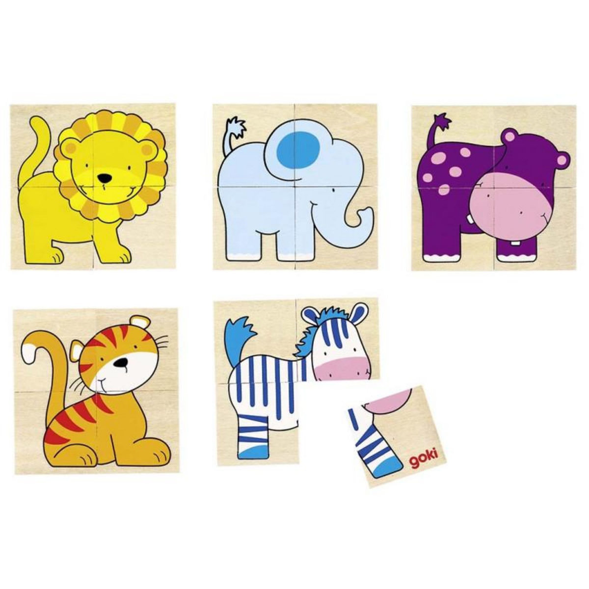 Goki GOKI Karemo et jeu de mémo Animaux sauvages
