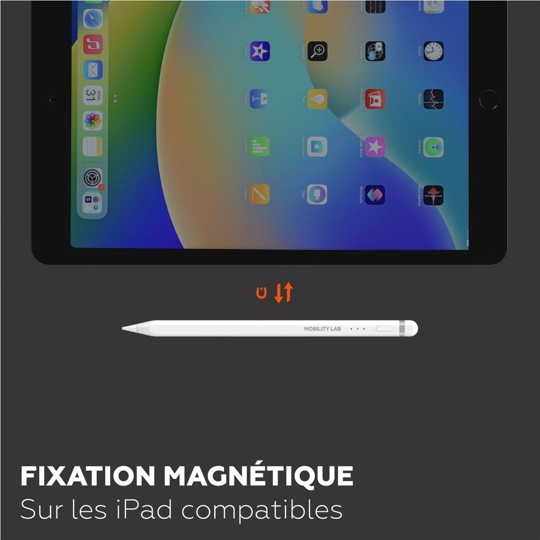 Voir la diapositive 4 : Mobility Lab Stylet Universel pour écran tactile Blanc