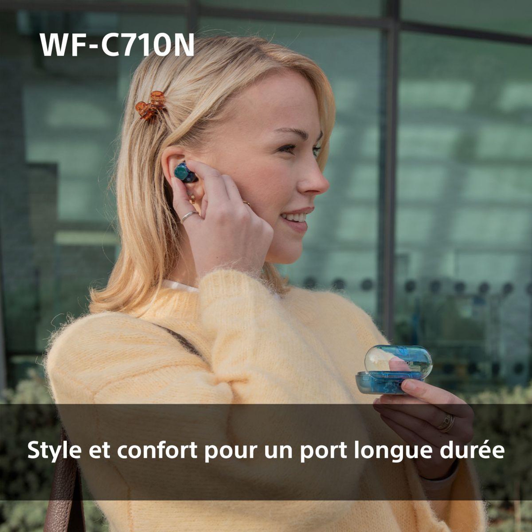 Voir la diapositive 5 : SONY Ecouteurs WF-C710N Rose