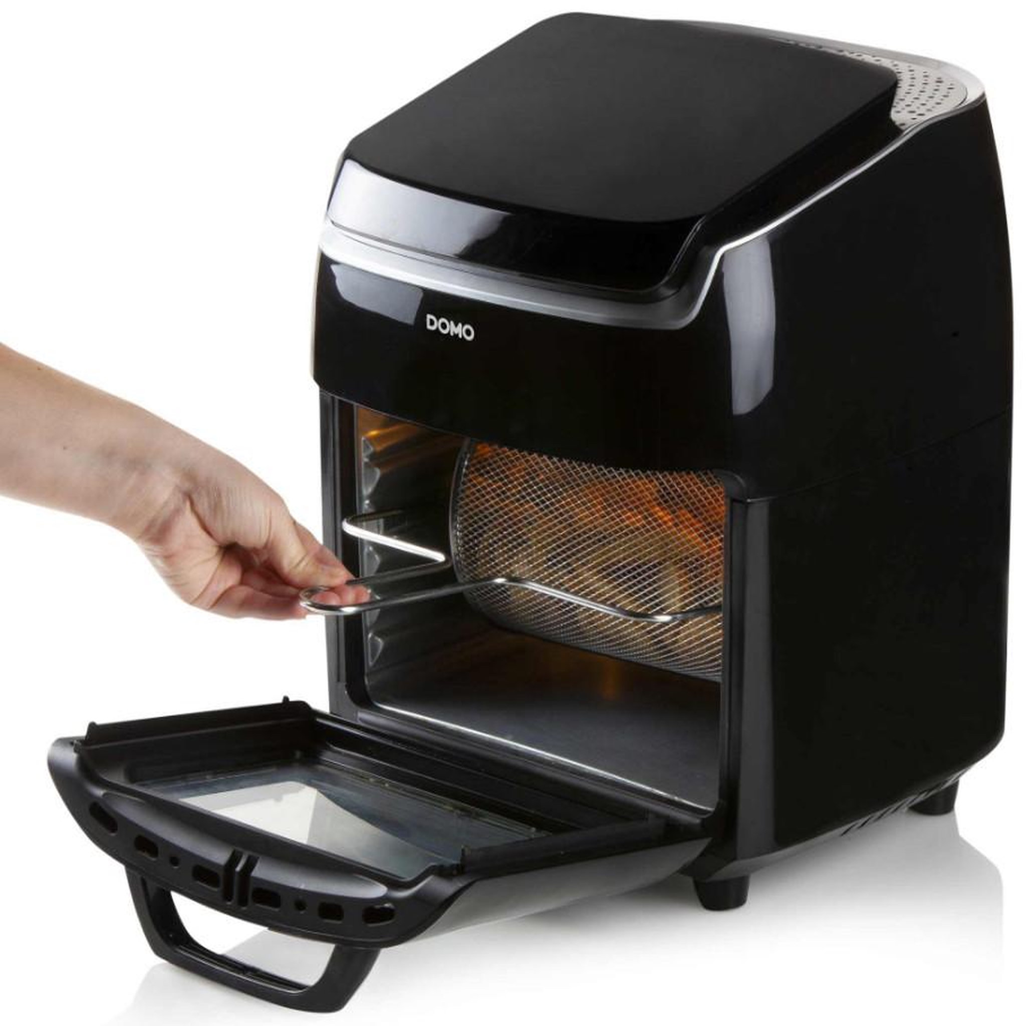 Voir la diapositive 3 : Domo Friteuse sans huile 10l 1800w noir - do534fr