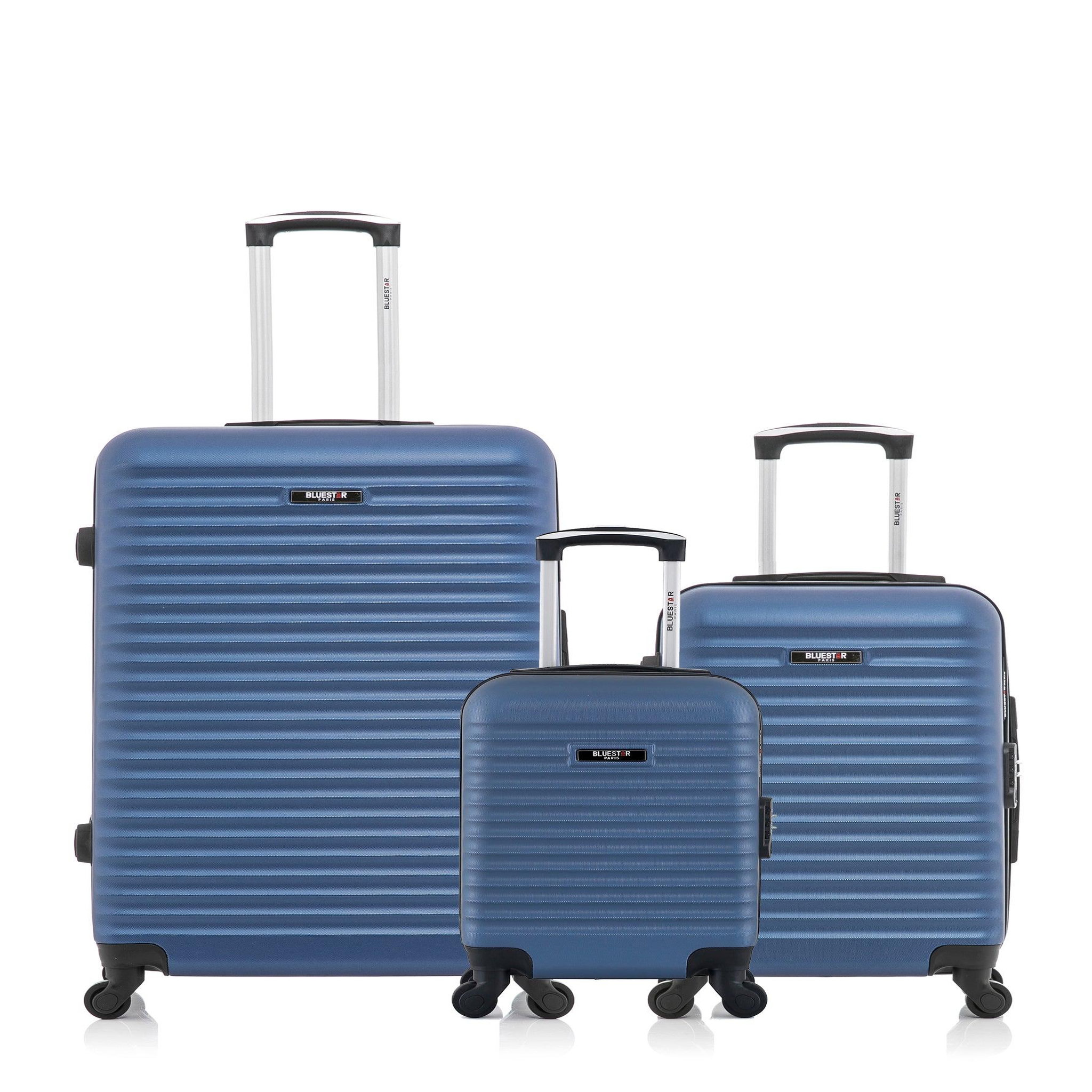 BLUESTAR Bluestar - lot de 3 - valises grand format, cabine et cabine xxs brazilia