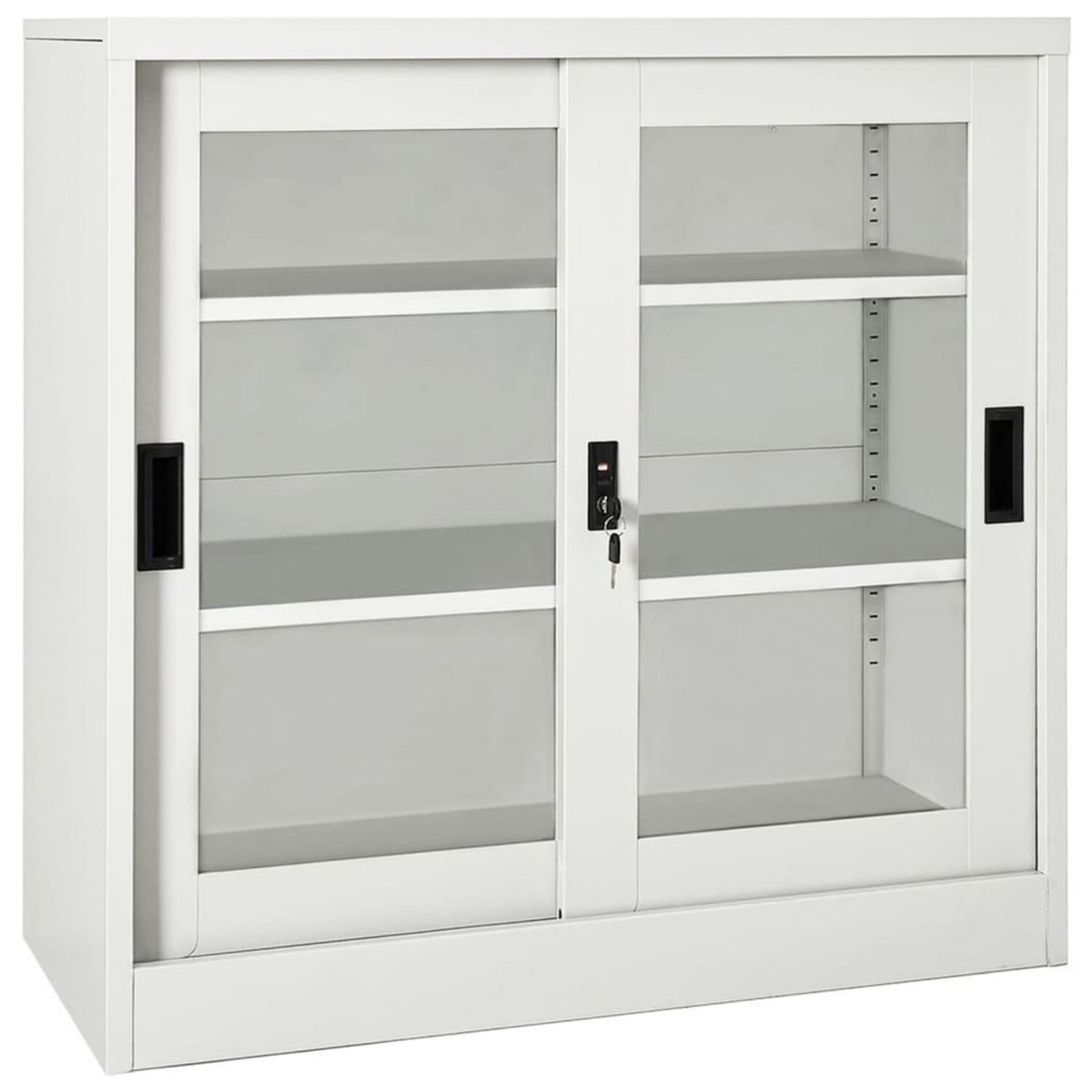 VIDAXL Armoire a portes coulissantes Gris clair 90x40x90 cm Acier