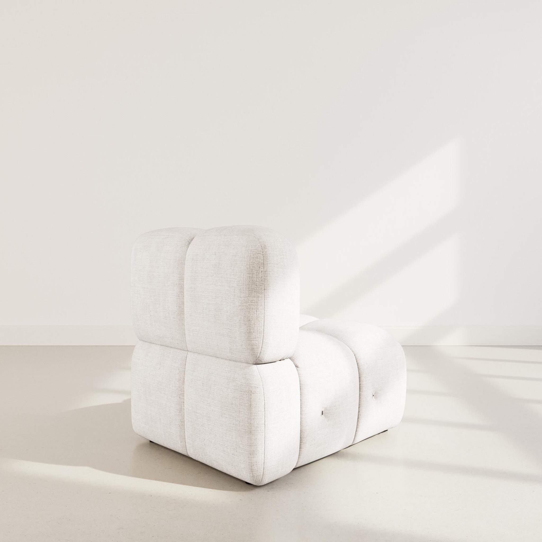 Voir la diapositive 5 : LISA DESIGN Grace - module d'assise en velours texturé