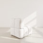 Voir la diapositive 5 : LISA DESIGN Grace - module d'assise en velours texturé