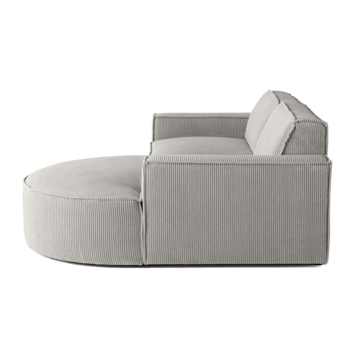 LISA DESIGN Spiaggia - canapé d'angle droit - 4 places - en velours côtelé