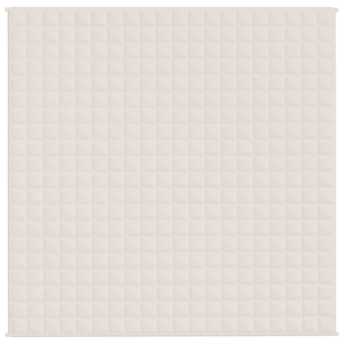 VIDAXL Couverture lestee Creme clair 200x200 cm 9 kg Tissu