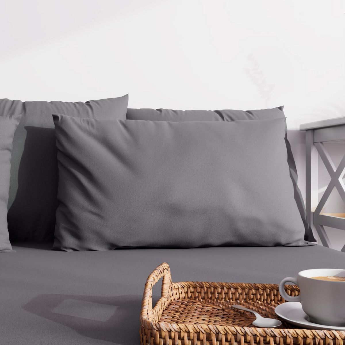 ZZZ Taie d'oreiller unie ZZZ