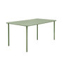 Voir la diapositive 5 : SWEEEK Table de jardin métal + 6 assises vert. acier traitement anti rouille
